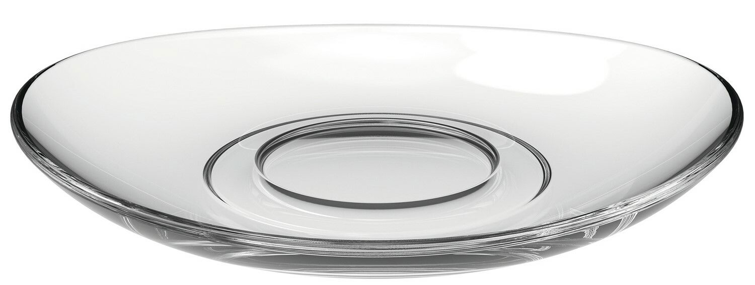 Leonardo Untertasse NAPOLI Glasuntertasse Napoli 14,3 cm, seitliche Perspektive