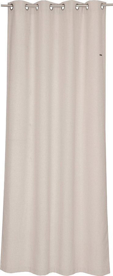 Beiger Ösenschal 140x250cm, frontal fotografiert