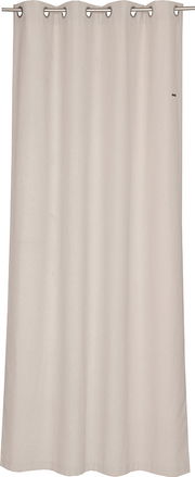 Beiger Ösenschal 140x250cm, frontal fotografiert