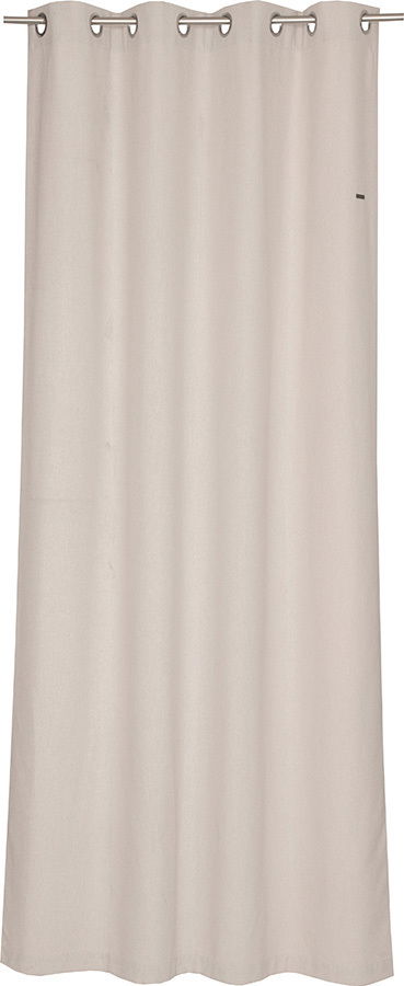 Beiger Ösenschal 140x250cm, frontal fotografiert