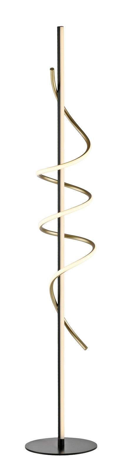 Just Light Stehleuchte EMANDA Moderne Stehleuchte mit spiralförmigem Design, seitliche Perspektive