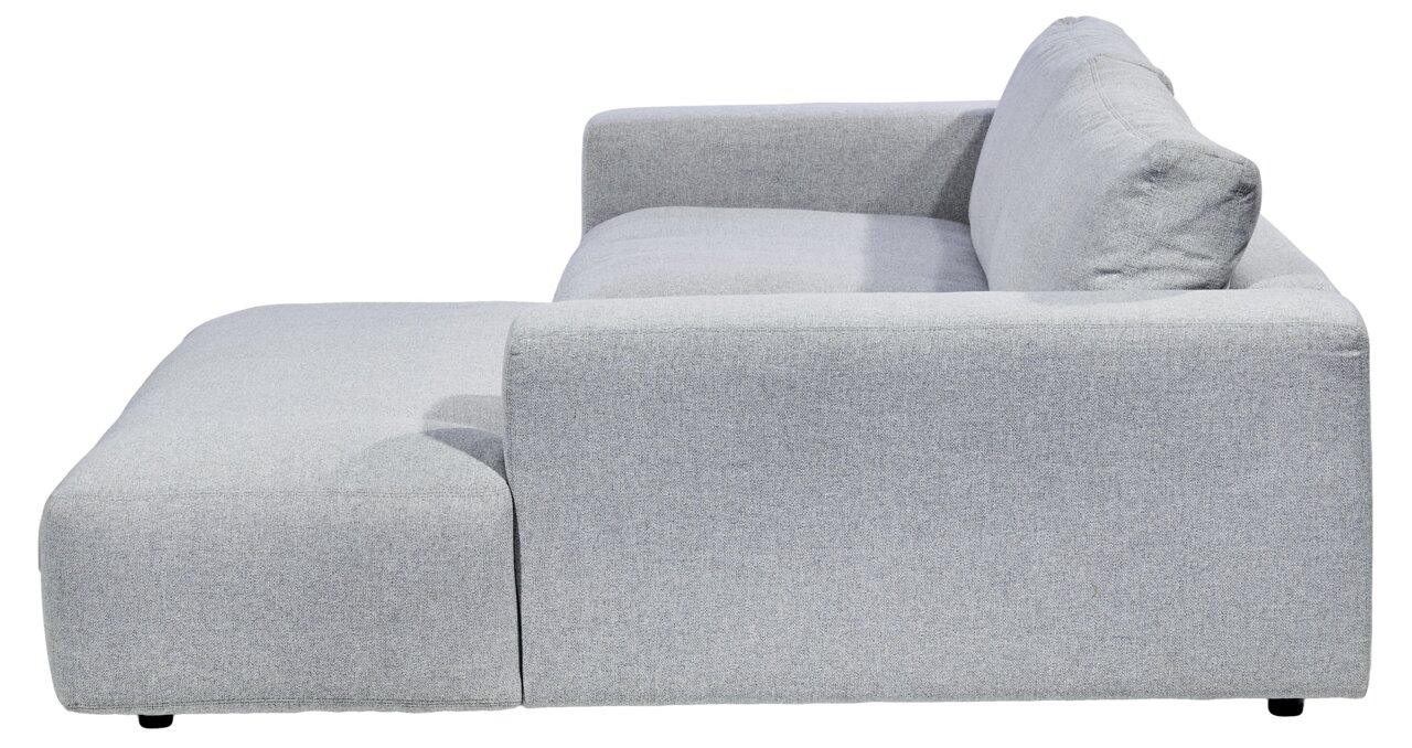 Musterring Longchair-combinatie MR LUCIA Seitenansicht einer grauen Longchairkombination Musterring LUCIA mit modernem Design und bequemer Polsterung.