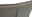 Nahaufnahme der Rückseite eines Armlehnstuhls mit grauem Lederbezug, Nahtdetail sichtbar.