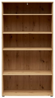 Holzregal mit fünf Einlegeböden, frontale Ansicht