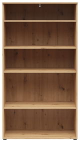 Holzregal mit fünf Einlegeböden, frontale Ansicht