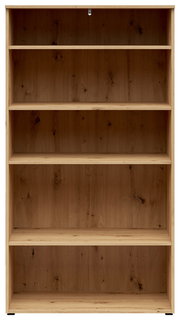 Holzregal mit fünf Einlegeböden, frontale Ansicht