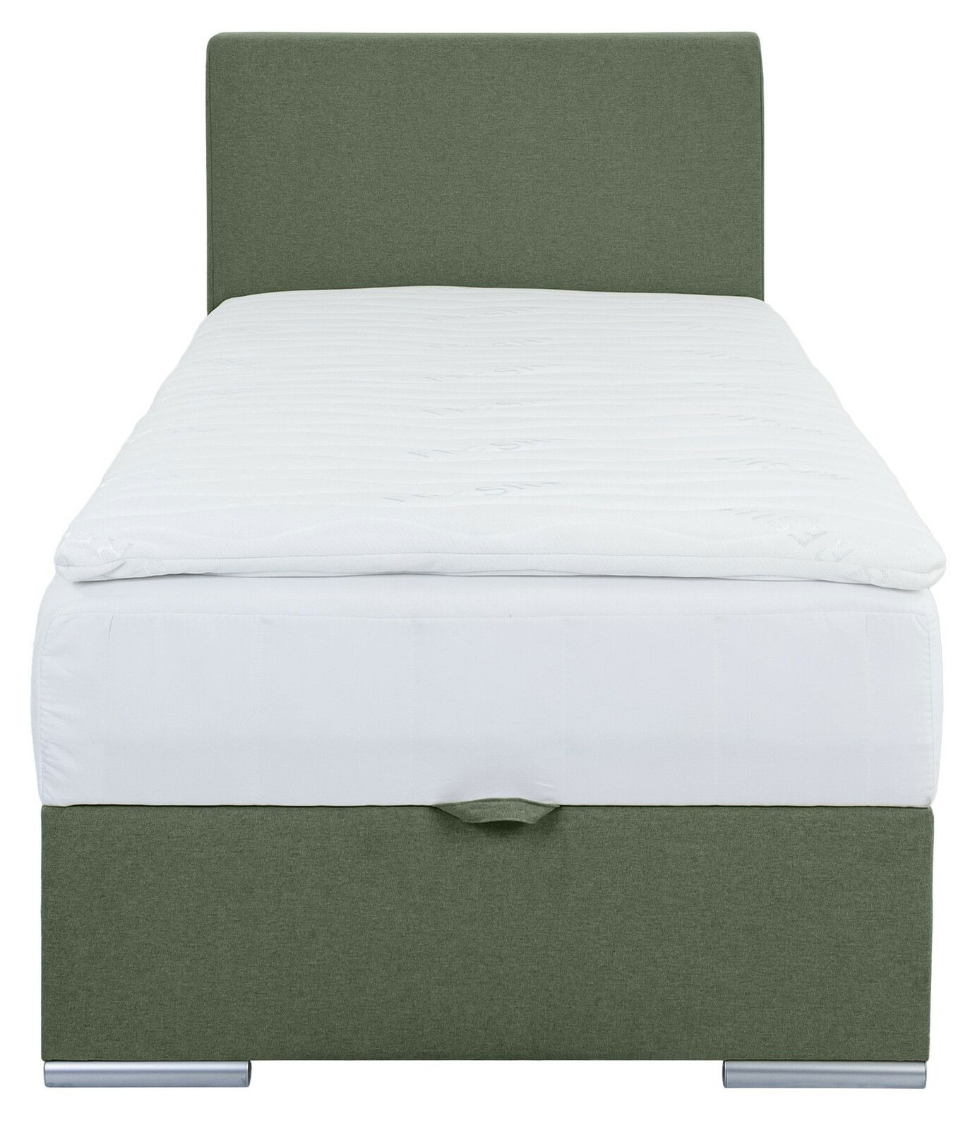 Boxbett 90 in Grün, Frontalansicht