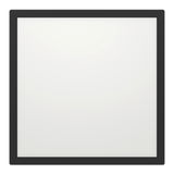 Quadratische LED-Deckenleuchte ROVITO-R mit schwarzem Rahmen, Ansicht von vorne.