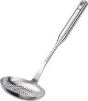 Schaumlöffel aus Edelstahl in seitlicher Perspektive