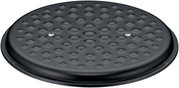 Deksel van een WMF Flavour-braadpan, 24 cm, zwart, met noppenstructuur, bovenaanzicht