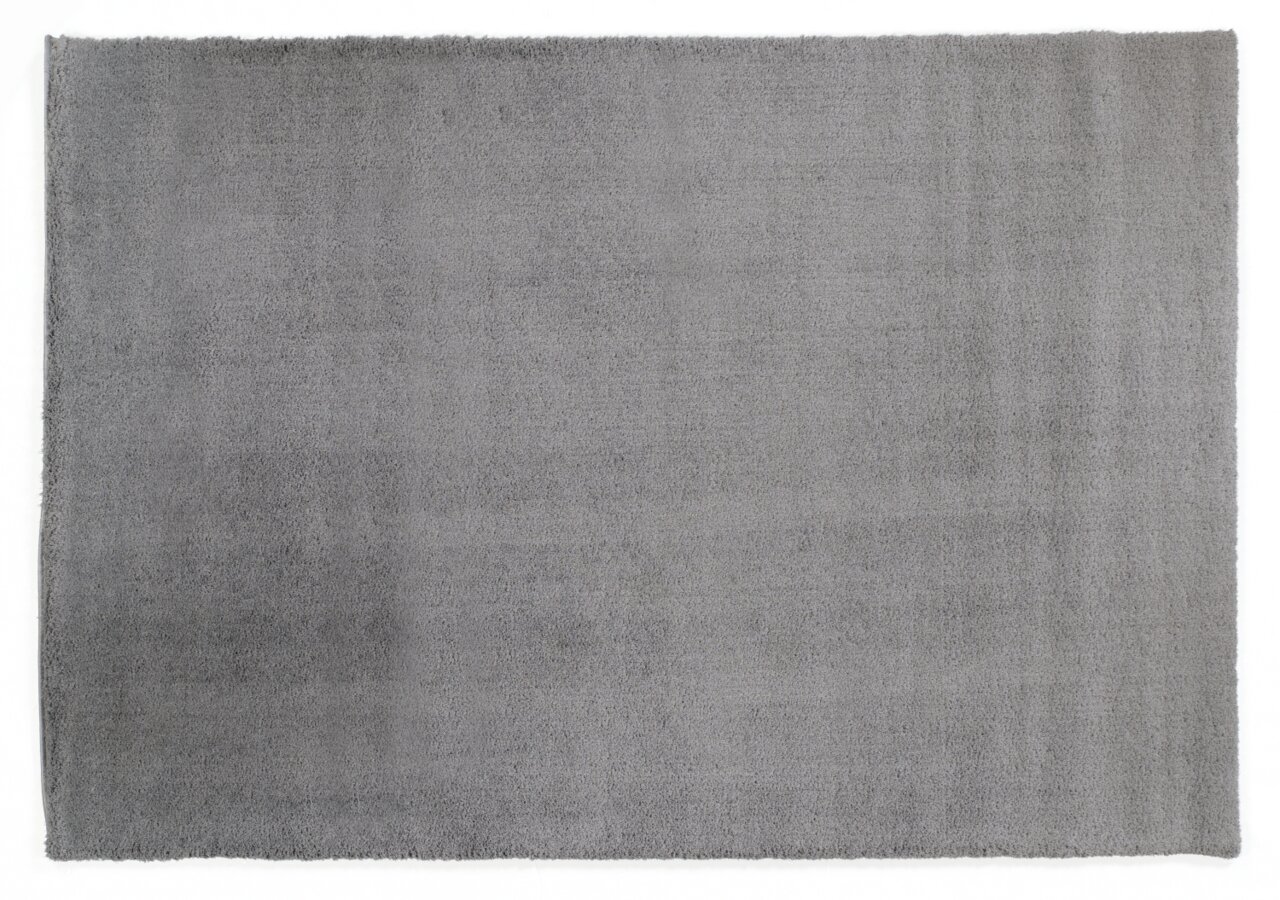 Grauer Teppich Soft Dream in der Größe 200x290cm, Draufsicht