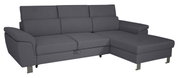 Graues Ecksofa mit Ottomane, Vorderansicht