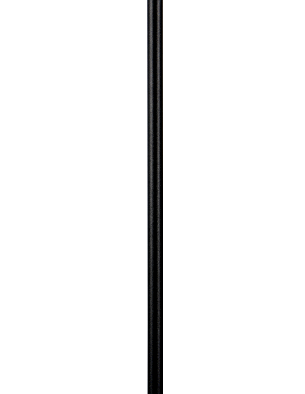 Schwarze LED-Gartenleuchte aus Metall, seitliche Perspektive