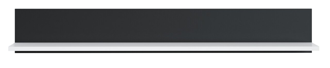 Modernes Wandboard in Schwarz und Weiß, frontale Ansicht