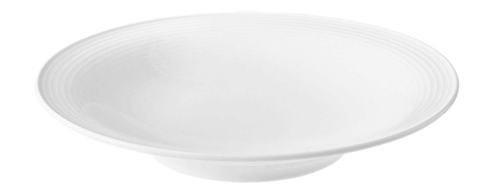 Weißer Suppenteller Beat von Seltmann Weiden, 22,5 cm, seitliche Perspektive