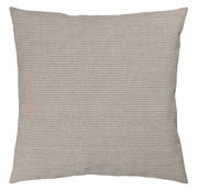 Beige Kissenbezug mit feinem Streifenmuster, Vorderansicht