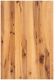 Holztischplatte mit natürlicher Maserung und Astlöchern, Draufsicht