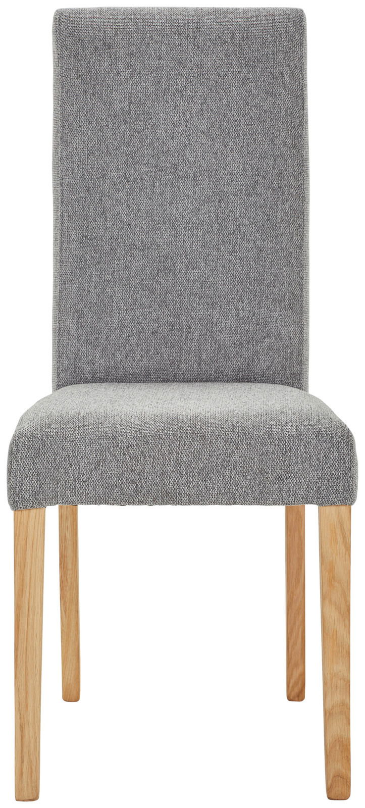 Z2 Stuhl PROMO Grauer Stuhl mit Holzbeinen, Frontalansicht