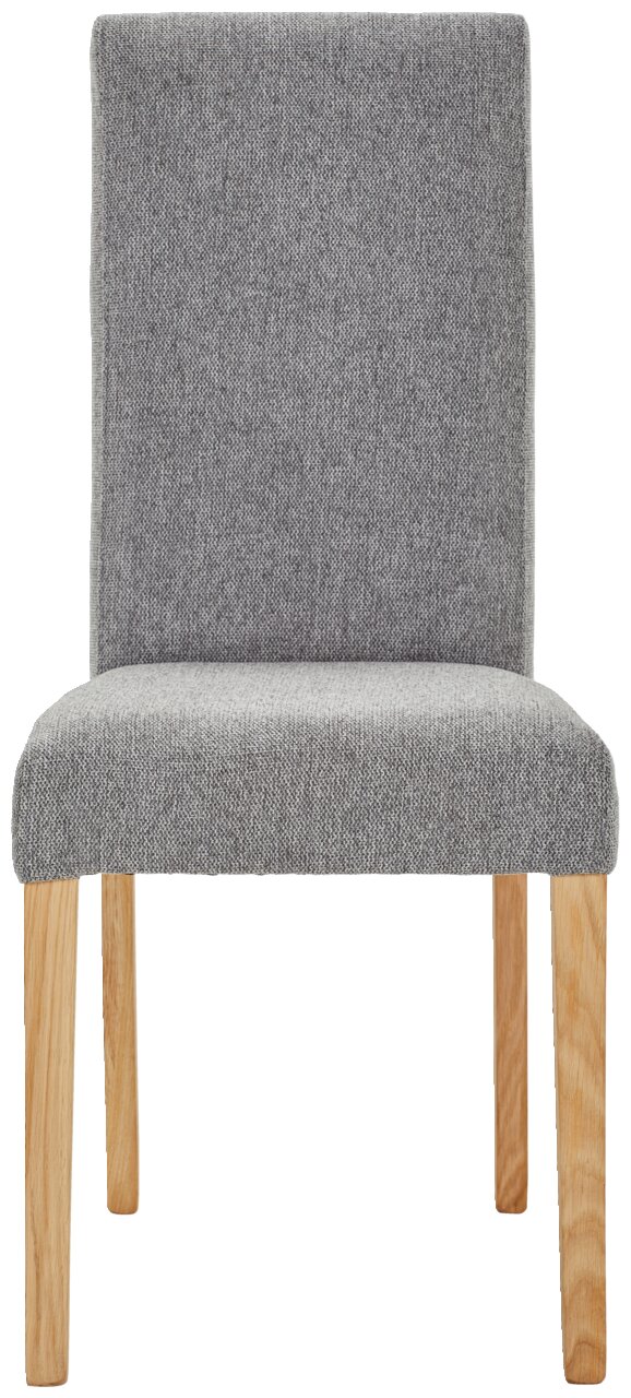 Z2 Stuhl PROMO Grauer Stuhl mit Holzbeinen, Frontalansicht