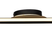 Moderne led-plafondlamp in zwart, zijaanzicht