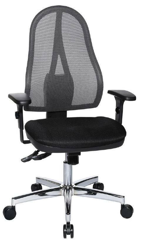 Topstar Drehstuhl OPEN POINT SY SOMO Ergonomischer Drehstuhl mit Netzrückenlehne und verstellbaren Armlehnen, Vorderansicht
