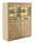 Zurbrüggen Highboard ALENTO Hochwertige Vitrine aus Holz mit Glaseinsätzen und Beleuchtung, seitliche Perspektive