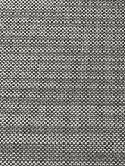Nahaufnahme eines schwarz-weiß gemusterten Stoffes, der für eine Hochlehnerauflage verwendet wird.