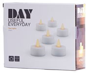 Verpackung mit 20 LED-Teelichtern, Vorderansicht