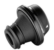 Schwarze Weinpumpe CAMPANIA, seitliche Perspektive