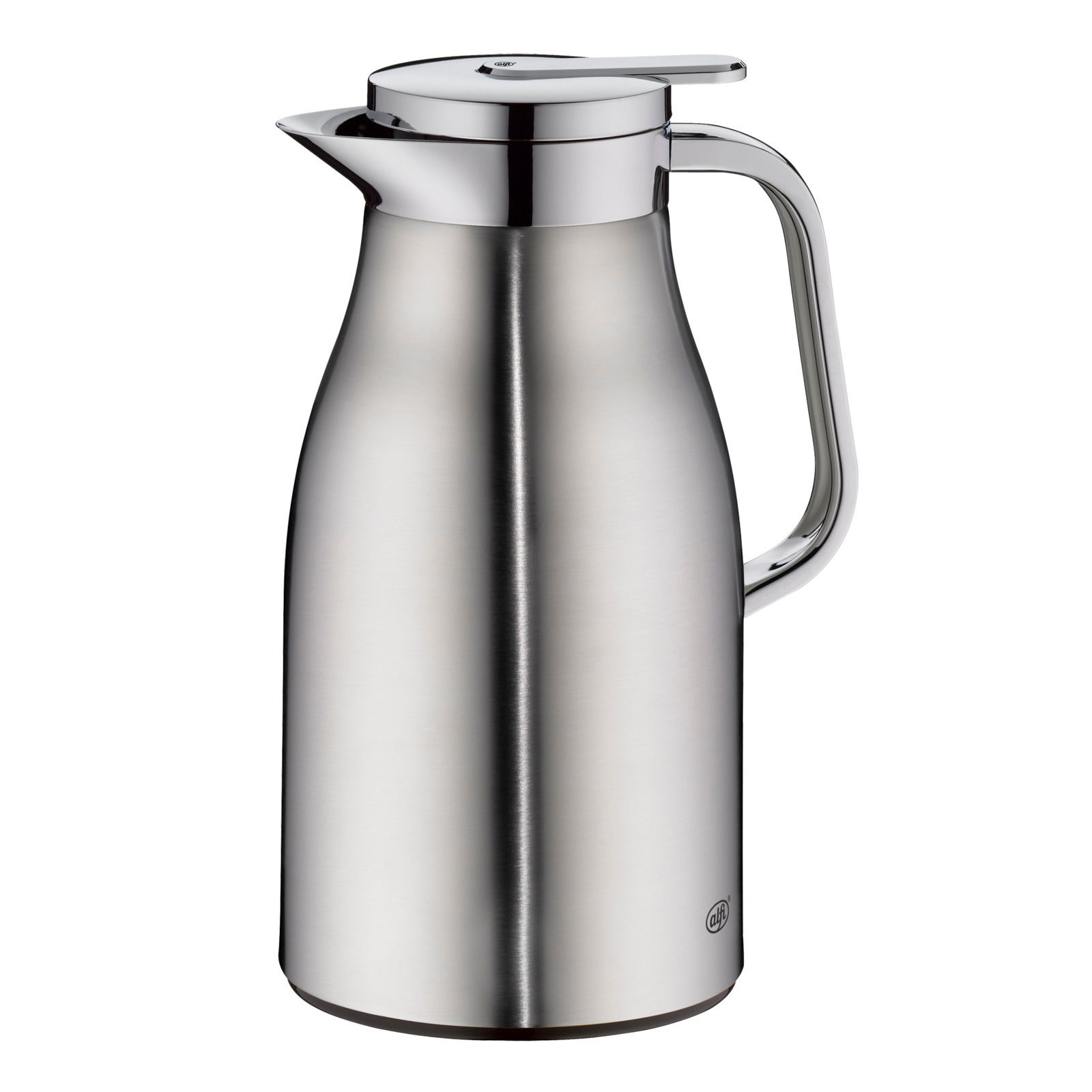 Alfi Isolierkanne 1,0l SKYLINE Edelstahl-Isolierkanne mit mattem Finish, seitliche Perspektive