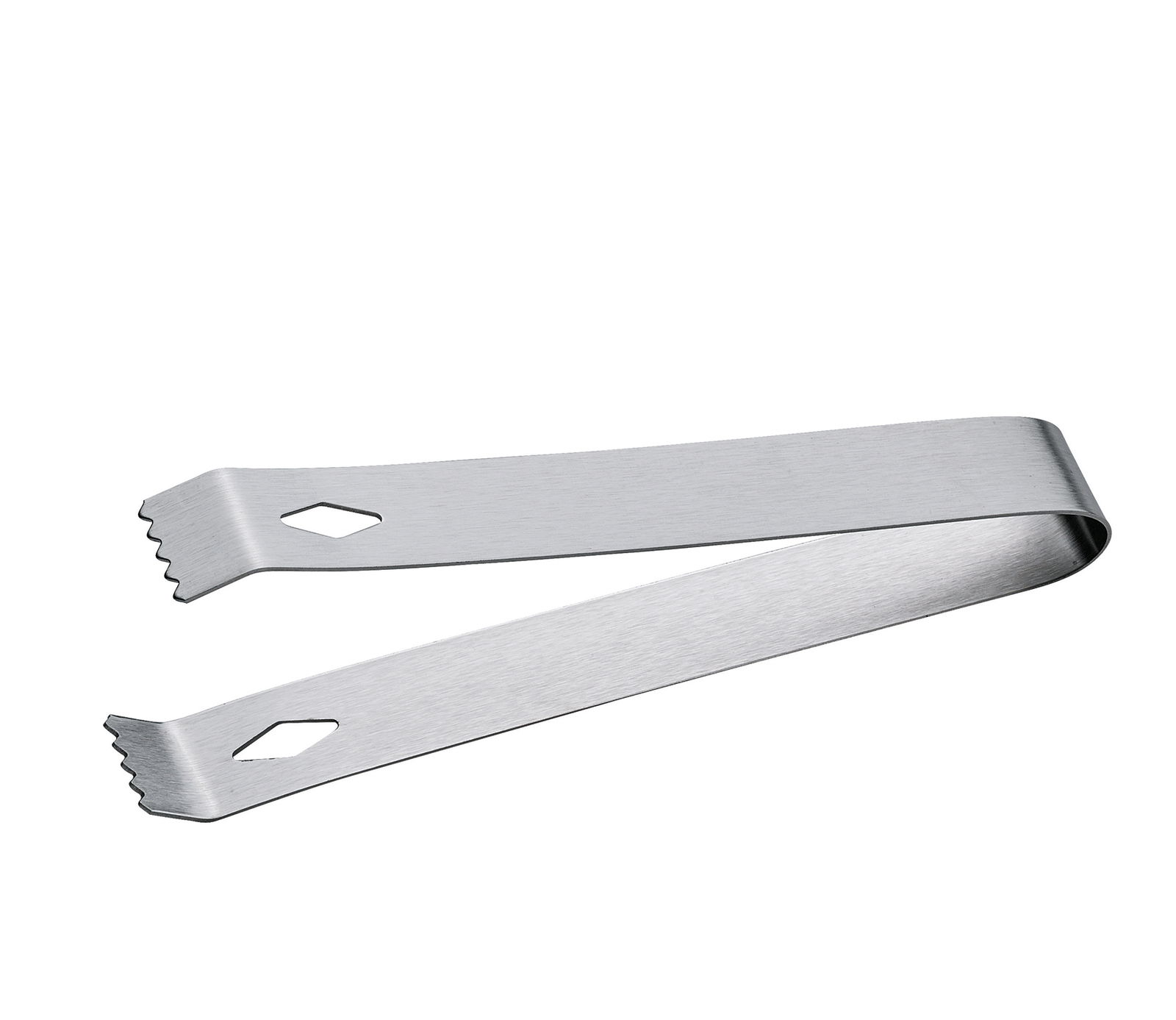 Edelstahl-Eiszange aus der Vogelperspektive