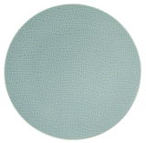 Frühstücksteller 22,5 cm mit blauem, strukturiertem Muster, Draufsicht