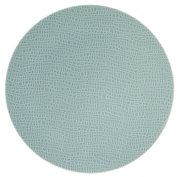 Frühstücksteller 22,5 cm mit blauem, strukturiertem Muster, Draufsicht