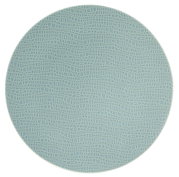 Frühstücksteller 22,5 cm mit blauem, strukturiertem Muster, Draufsicht
