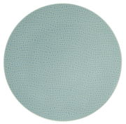 Frühstücksteller 22,5 cm mit blauem, strukturiertem Muster, Draufsicht