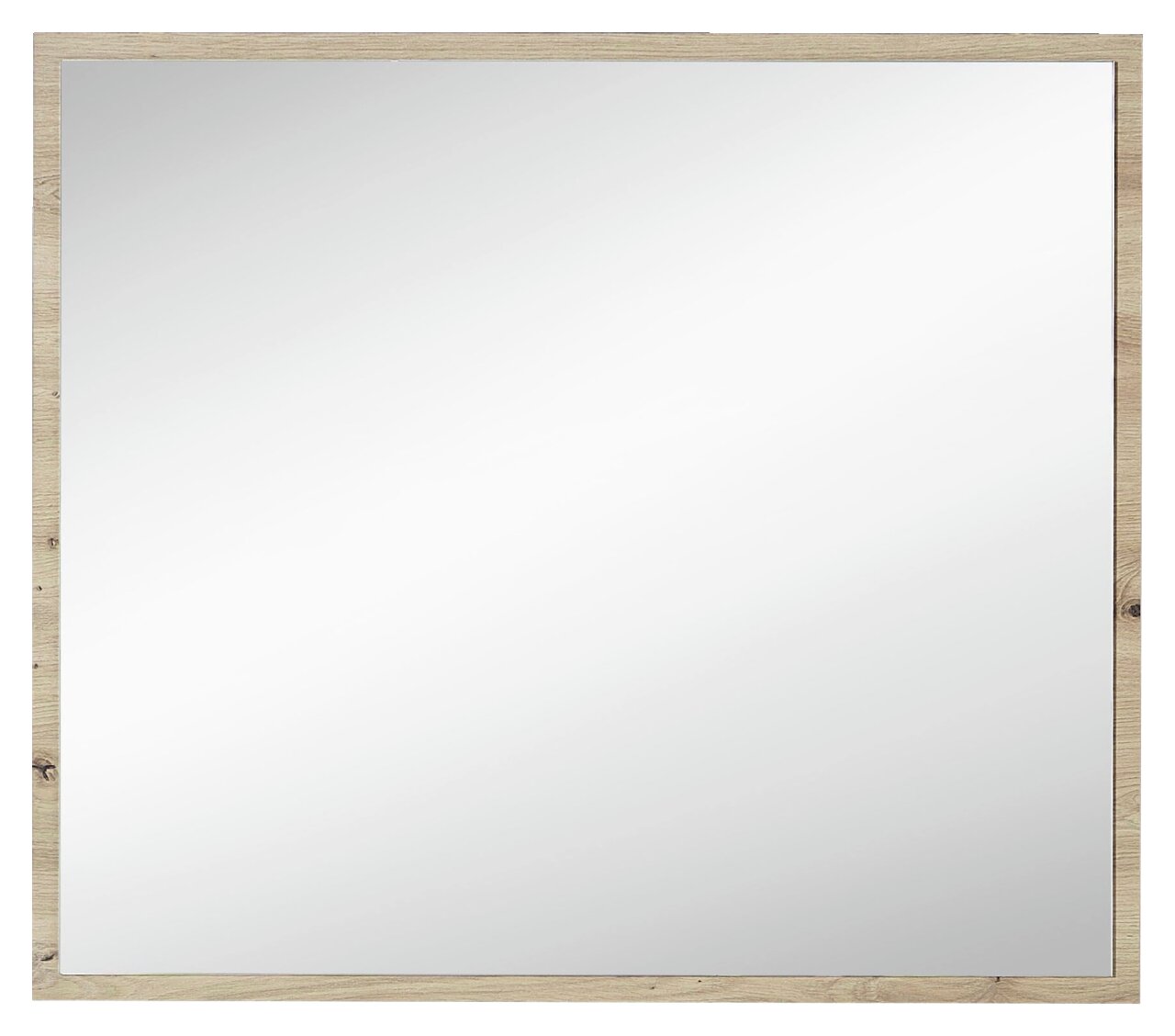Voleo Spiegel DETROIT Rechteckiger Spiegel mit Holzrahmen, Frontalansicht