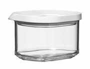 Vorratsdose Modula Mini 175 ml mit weißem Deckel, seitliche Ansicht