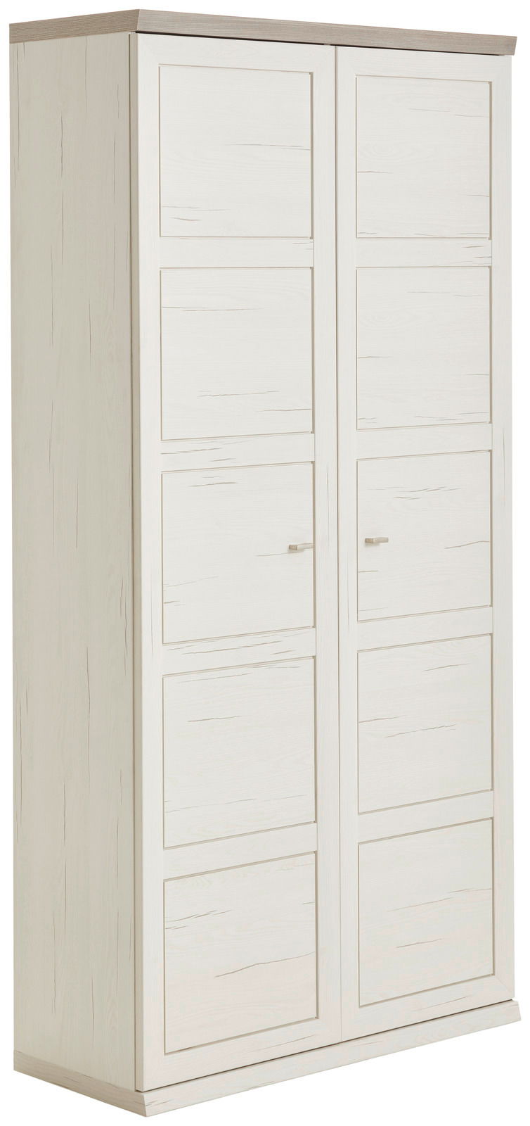 Hom´in Aktenschrank 5OH breit CAMRON Weißer Aktenschrank 5OH breit mit zwei Türen, seitliche Perspektive