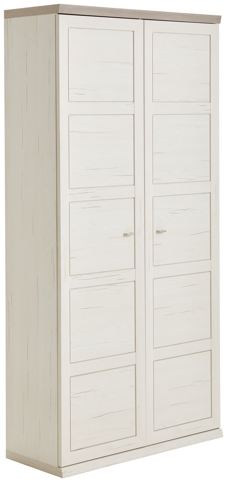 Hom´in Aktenschrank 5OH breit CAMRON Weißer Aktenschrank 5OH breit mit zwei Türen, seitliche Perspektive