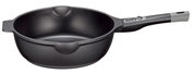 Bratpfanne MILANO hoch, 28 cm, seitliche Perspektive mit Griff sichtbar