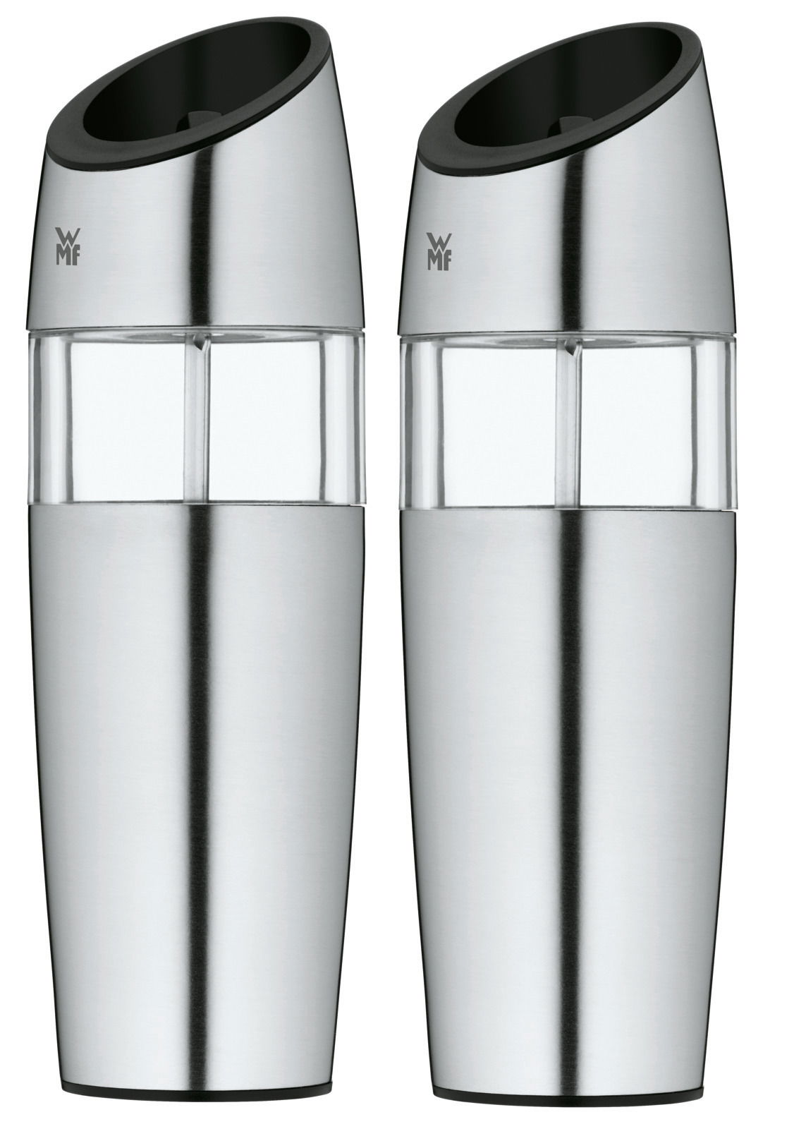 WMF Elektromühlen-Set 2tlg. Zweiteiliges Elektromühlenset aus Edelstahl, Vorderansicht