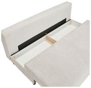 Funktionssofa mit geöffneter Stauraumfunktion, Ansicht von oben