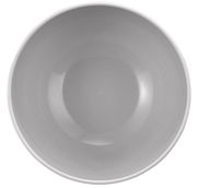 Graue Müslischale aus Porzellan, Draufsicht