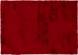 Roter Fellteppich in Draufsicht