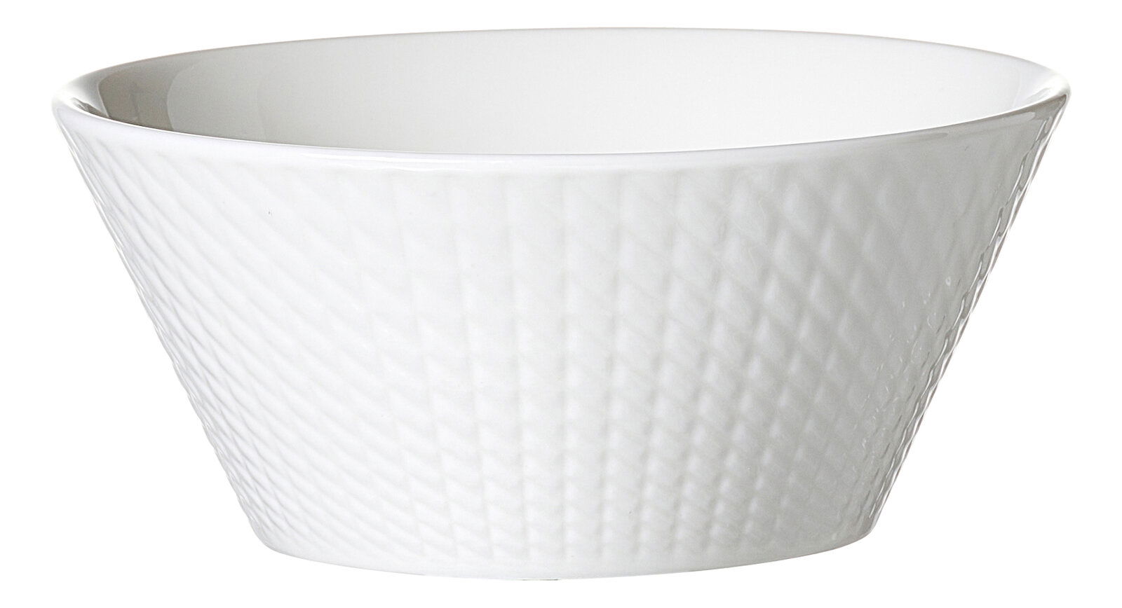 Ritzenhoff & Breker Servierschale SAPHIR Weiße Servierschale mit strukturierter Oberfläche, seitliche Perspektive