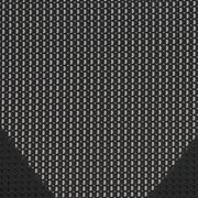 Nahaufnahme eines schwarzen Netzstoffs, der für einen Drehstuhl verwendet wird, aus der Vogelperspektive.