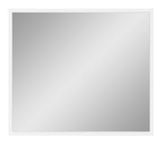 Rechteckiger Wandspiegel mit weißem Rahmen, Frontalansicht
