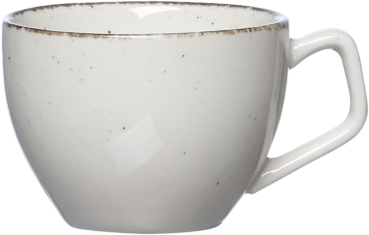 Ritzenhoff & Breker Espressokopje CASA Beige Espressotasse Casa 80ml mit Henkel, seitliche Perspektive