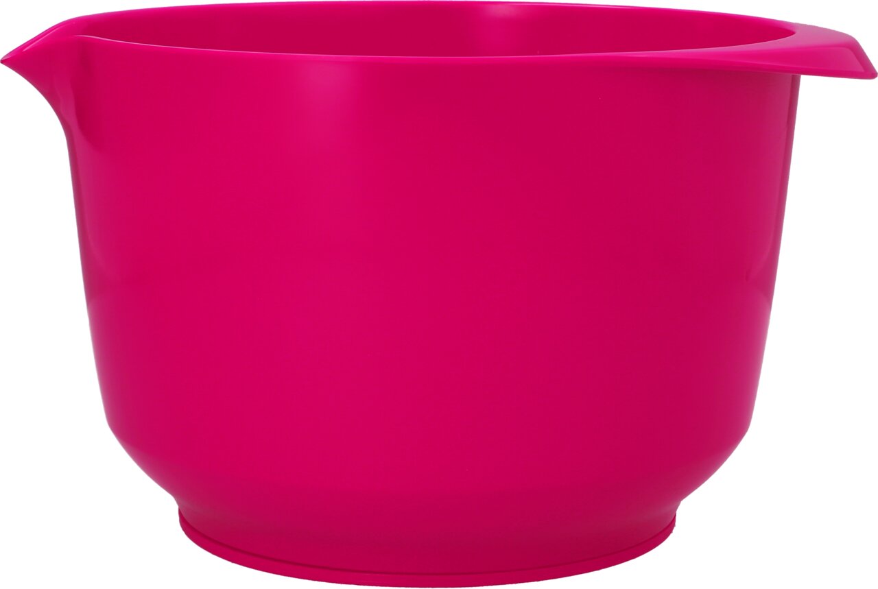 Rosa Rührschüssel 4L, seitliche Perspektive