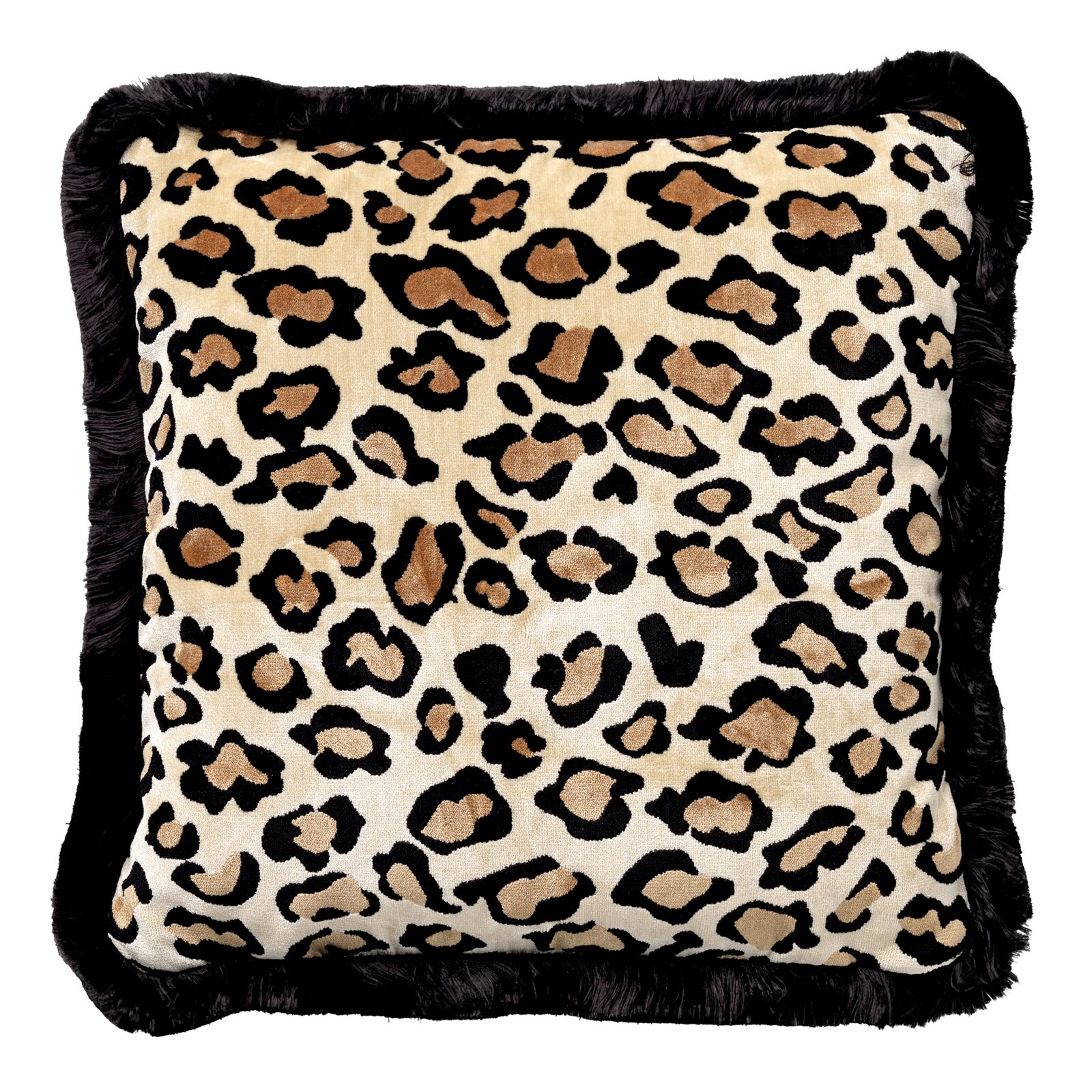 hoii Dekokissen 45x45cm EVITA Dekokissen mit Leopardenmuster, Frontalansicht